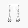 Silver Figure 8 Drop Earrings