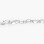 Silver Flat Oval Link Chain Bracelet - Jordans Jewellers