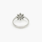 Silver CZ Flower Ring - Jordans Jewellers