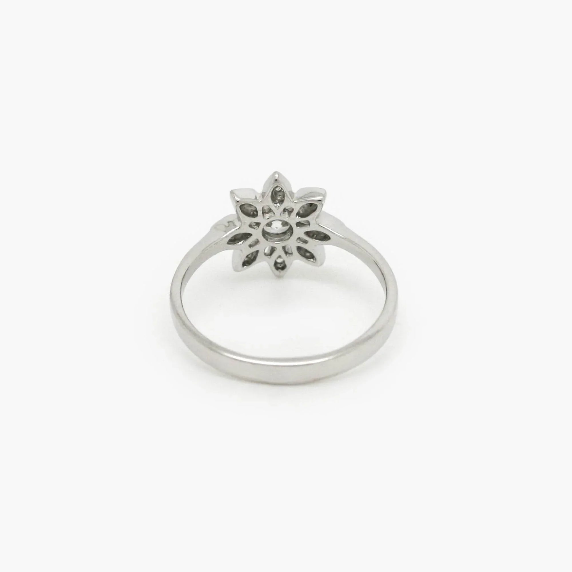 Silver CZ Flower Ring - Jordans Jewellers