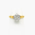 Pre Owned Est 0.50ct Diamond Cluster Ring in 18ct Gold - Jordans Jewellers