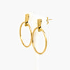 Flat-Top Hoop Earrings in 9ct Yellow Gold - Jordans Jewellers