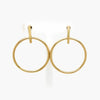 Flat-Top Hoop Earrings in 9ct Yellow Gold - Jordans Jewellers