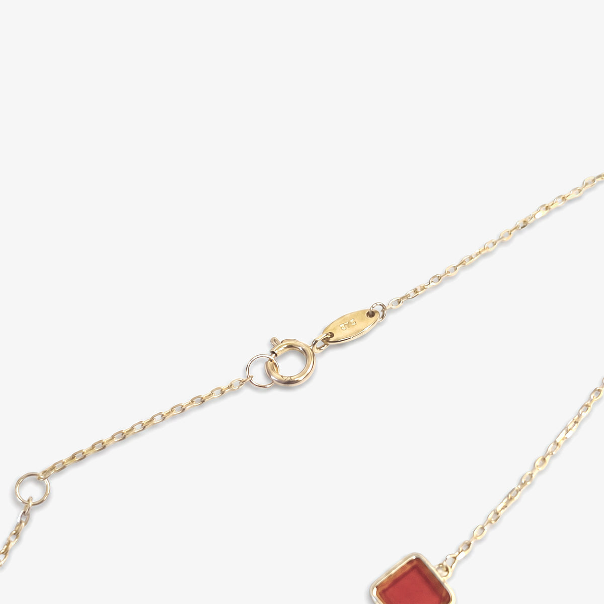 9ct Gold Gemstone Station Bracelet worn view
