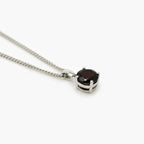 Silver Garnet Pendant Necklace - Jordans Jewellers
