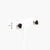 Silver Garnet Stud Earrings - Jordans Jewellers
