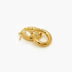 9ct Gold Thick Hoop Earrings - Jordans Jewellers