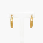 9ct Gold Thick Hoop Earrings - Jordans Jewellers