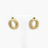 Interlocking Oval Stud Earrings in 9ct Yellow Gold - Jordans Jewellers