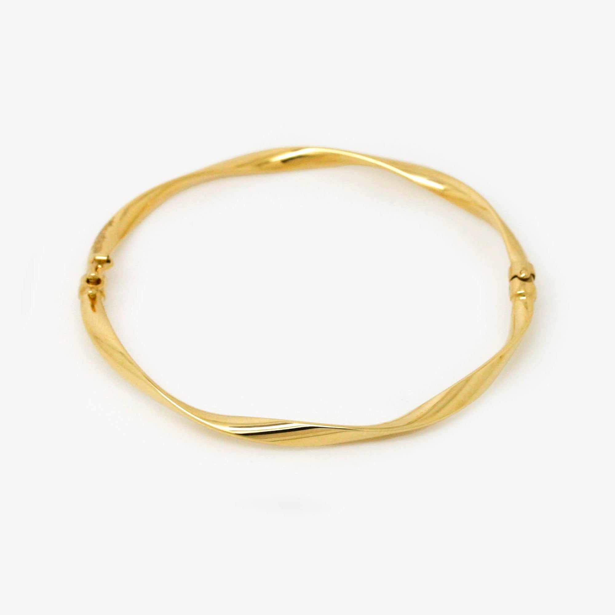 Twisted Bangle in 9ct Yellow Gold - Jordans Jewellers