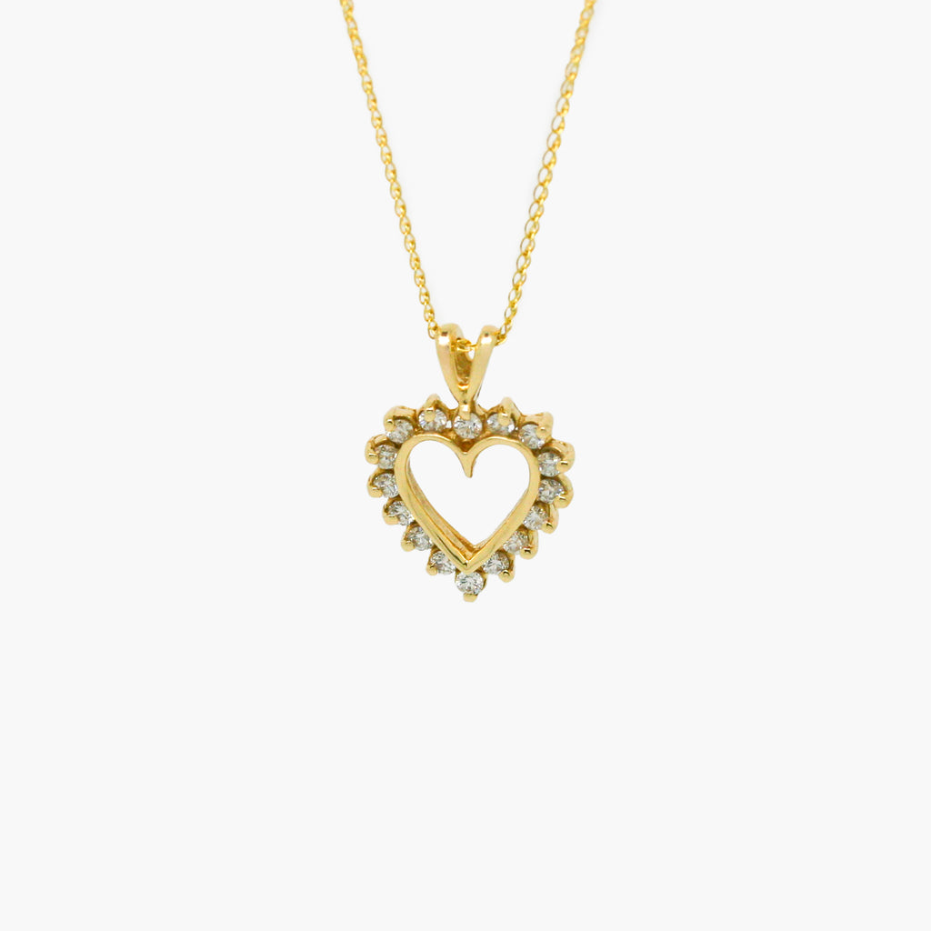 gold diamond heart pdt