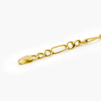 9ct Yellow Gold Fancy Figaro Chain - Jordans Jewellers