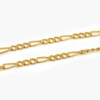 9ct Yellow Gold Fancy Figaro Chain - Jordans Jewellers