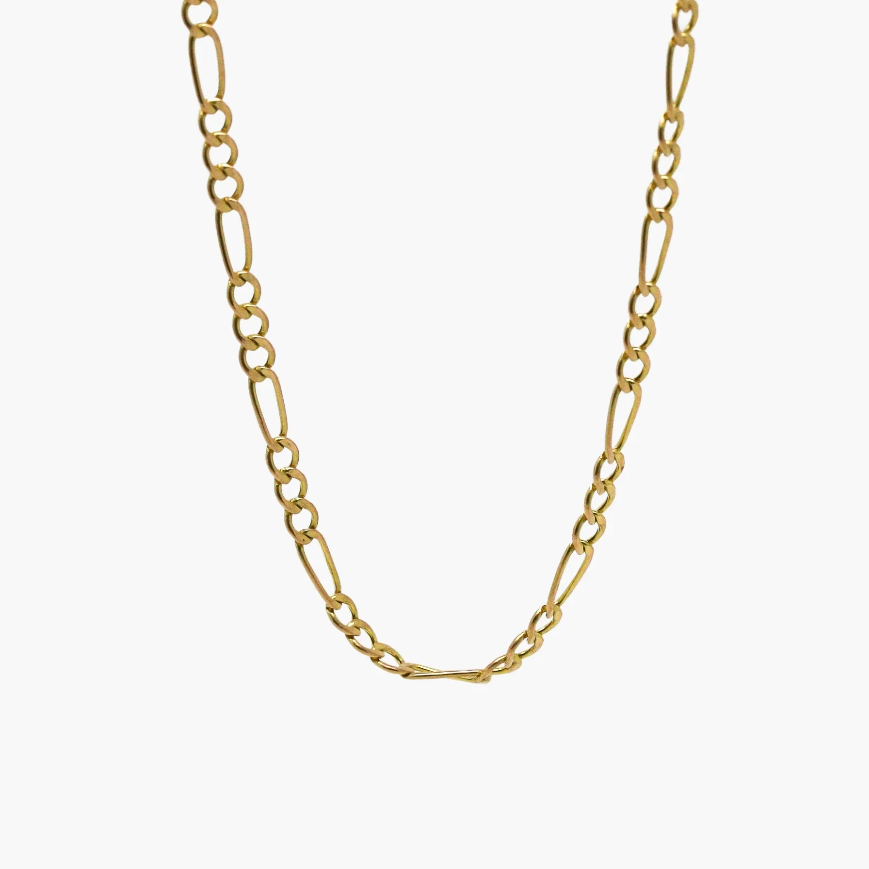 9ct Yellow Gold Fancy Figaro Chain - Jordans Jewellers