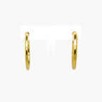 9ct Yellow Gold 15mm Polished Hoop Earrings - Jordans Jewellers