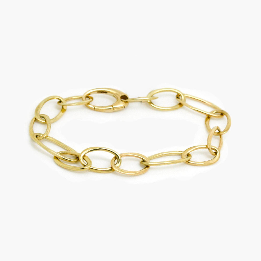jordans jewellers - Oval Link Bracelet in 9ct Yellow Gold - Gold Bracelets