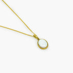Oval Opal Pendant Necklace in 9ct Yellow Gold - Jordans Jewellers