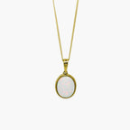 Oval Opal Pendant Necklace in 9ct Yellow Gold - Jordans Jewellers