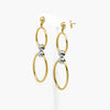 Double Oval & Ball Drop Earrings in 9ct Gold - Jordans Jewellers