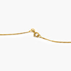 9ct Yellow Gold Open Weave Organic Circle Pendant Necklace