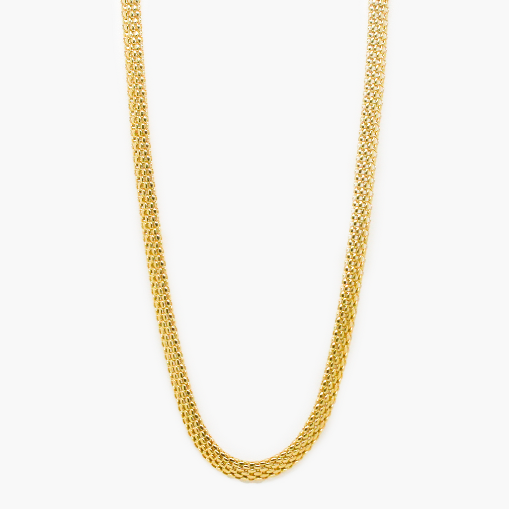 NEW Gold Plated Mesh Necklace