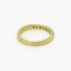9ct Sapphire & Diamond Half Eternity Ring - Jordans Jewellers