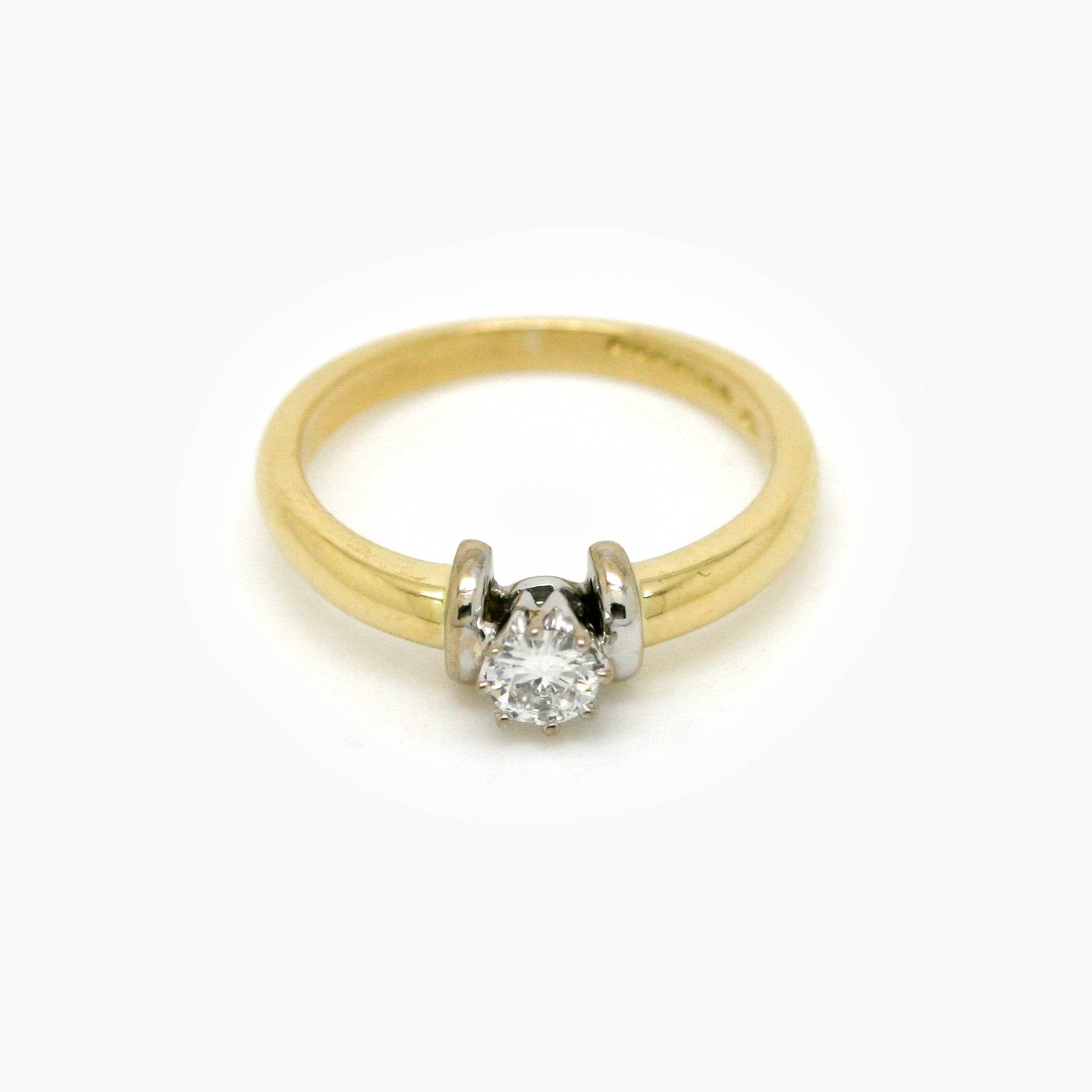 0.20ct Diamond Solitaire Ring in 18ct Gold - Jordans Jewellers