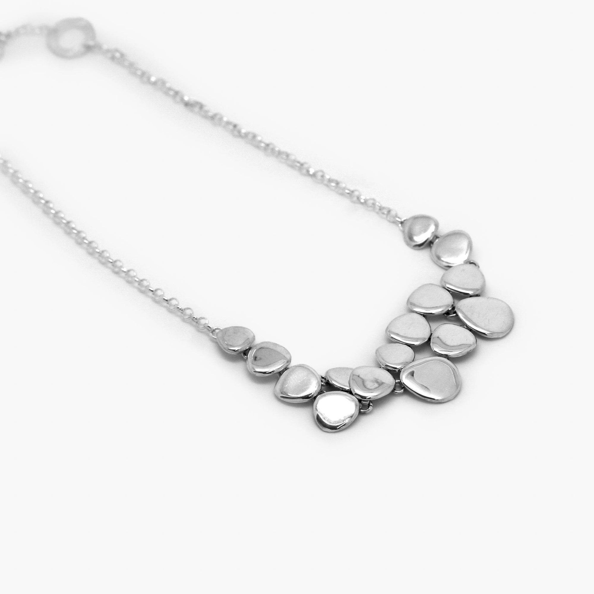Silver Graduated Pebble Necklace - Jordans Jewellers