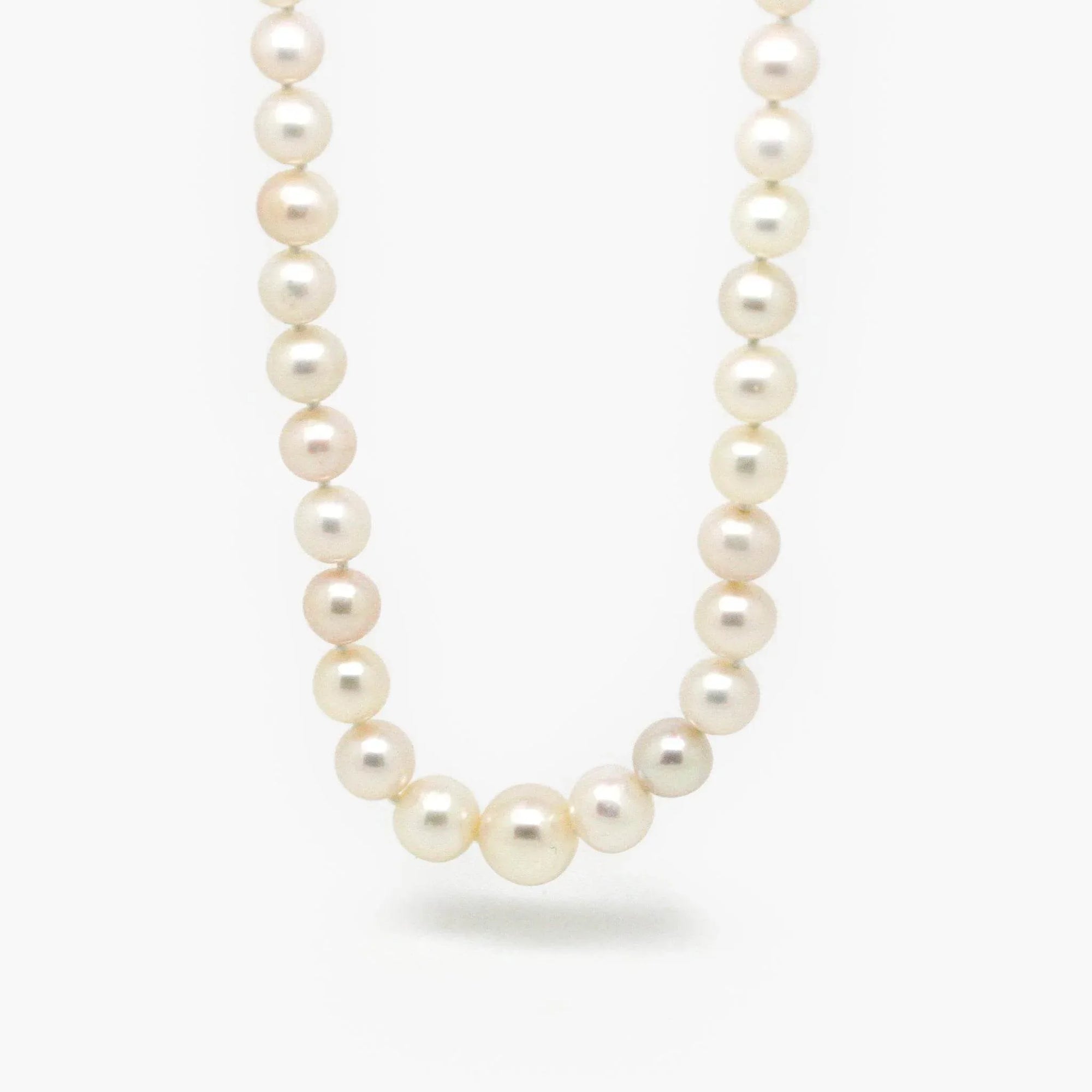 Graduated White Freshwater Pearl Necklace - Jordans Jewellers