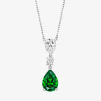 NEW Green Pear Pendant Necklace - Jordans Jewellers