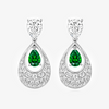 NEW Green and White Drop Earrings