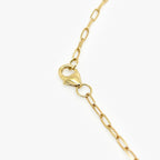 9ct Yellow Gold Green Amethyst & Diamond Marquise Pendant Necklace