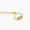 Open Circle CZ Pendant in 9ct Yellow Gold - Jordans Jewellers