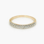 0.25ct Diamond Channel Set Half Eternity Ring - 9ct Mixed Gold - Jordans Jewellers