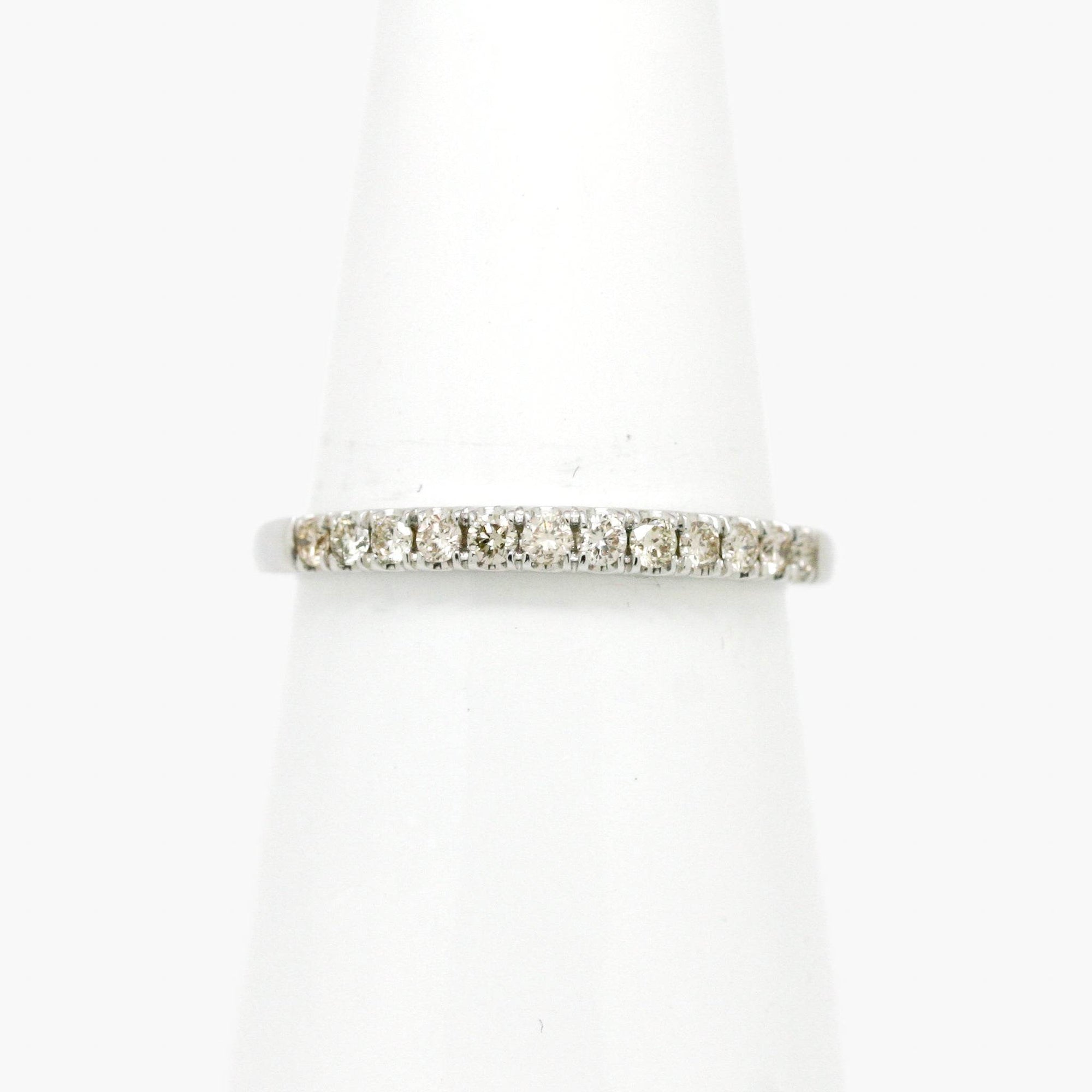 0.25ct Diamond Claw Set Half Eternity Ring - 9ct White Gold - Jordans Jewellers