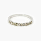 0.25ct Diamond Claw Set Half Eternity Ring - 9ct White Gold - Jordans Jewellers