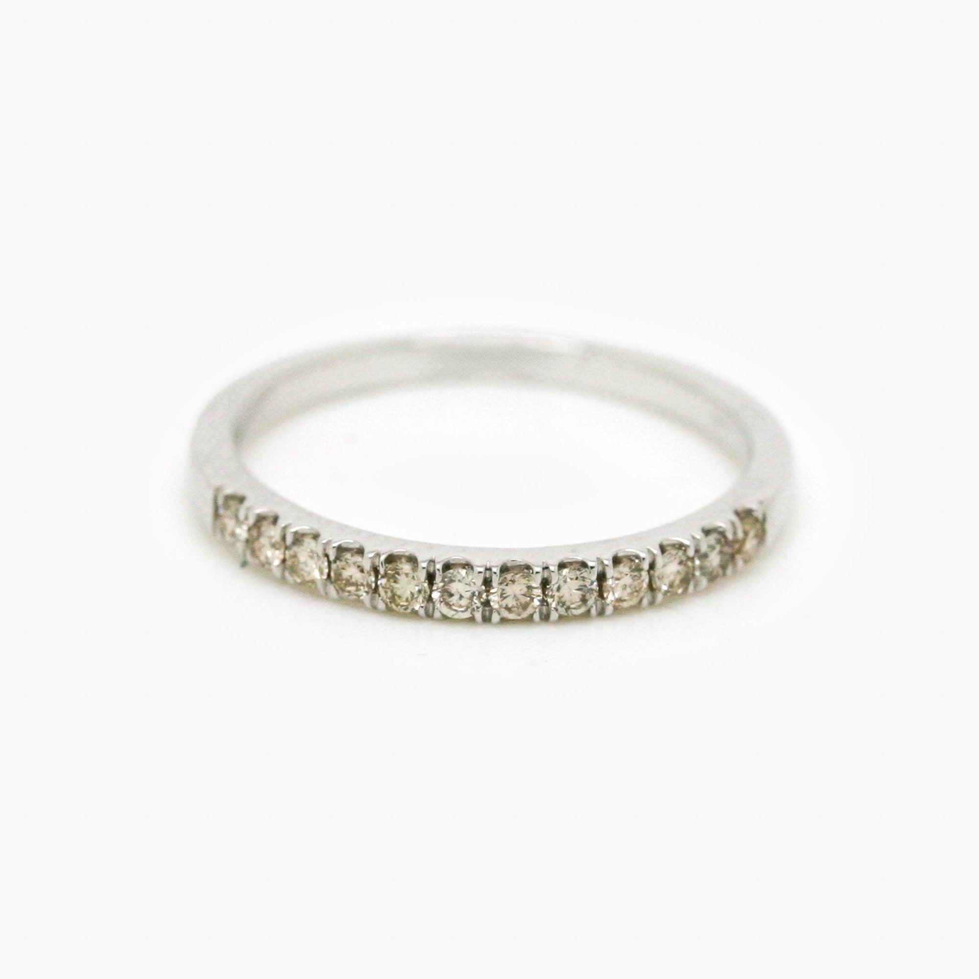 0.25ct Diamond Claw Set Half Eternity Ring - 9ct White Gold - Jordans Jewellers
