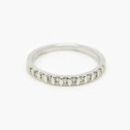 0.25ct Diamond Bar Set Half Eternity Ring - 9ct White Gold - Jordans Jewellers