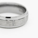 Men's Tungsten Carbide Hammered Ring