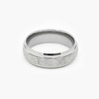 Men's Tungsten Carbide Hammered Ring