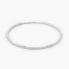 Silver Beaten Bangle