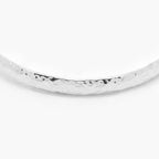 Silver Hammered Bangle - 6mm - Jordans Jewellers