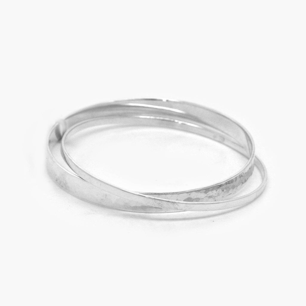 Silver Interlinked Bangles