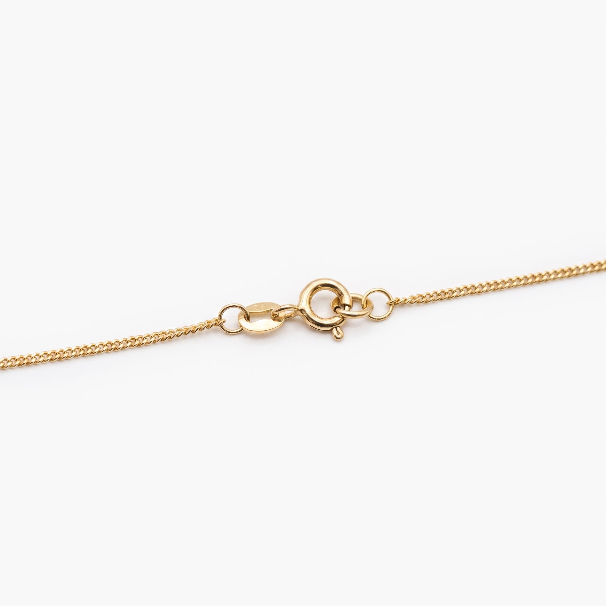 9ct Yellow Gold Diamond Station Open Heart Pendant Necklace