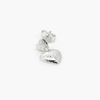 Silver Double Heart Drop Earrings - Jordans Jewellers