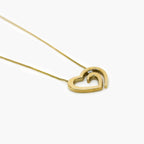 9ct Gold Diamond Heart Pendant Necklace - Jordans Jewellers