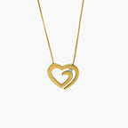 9ct Gold Diamond Heart Pendant Necklace - Jordans Jewellers