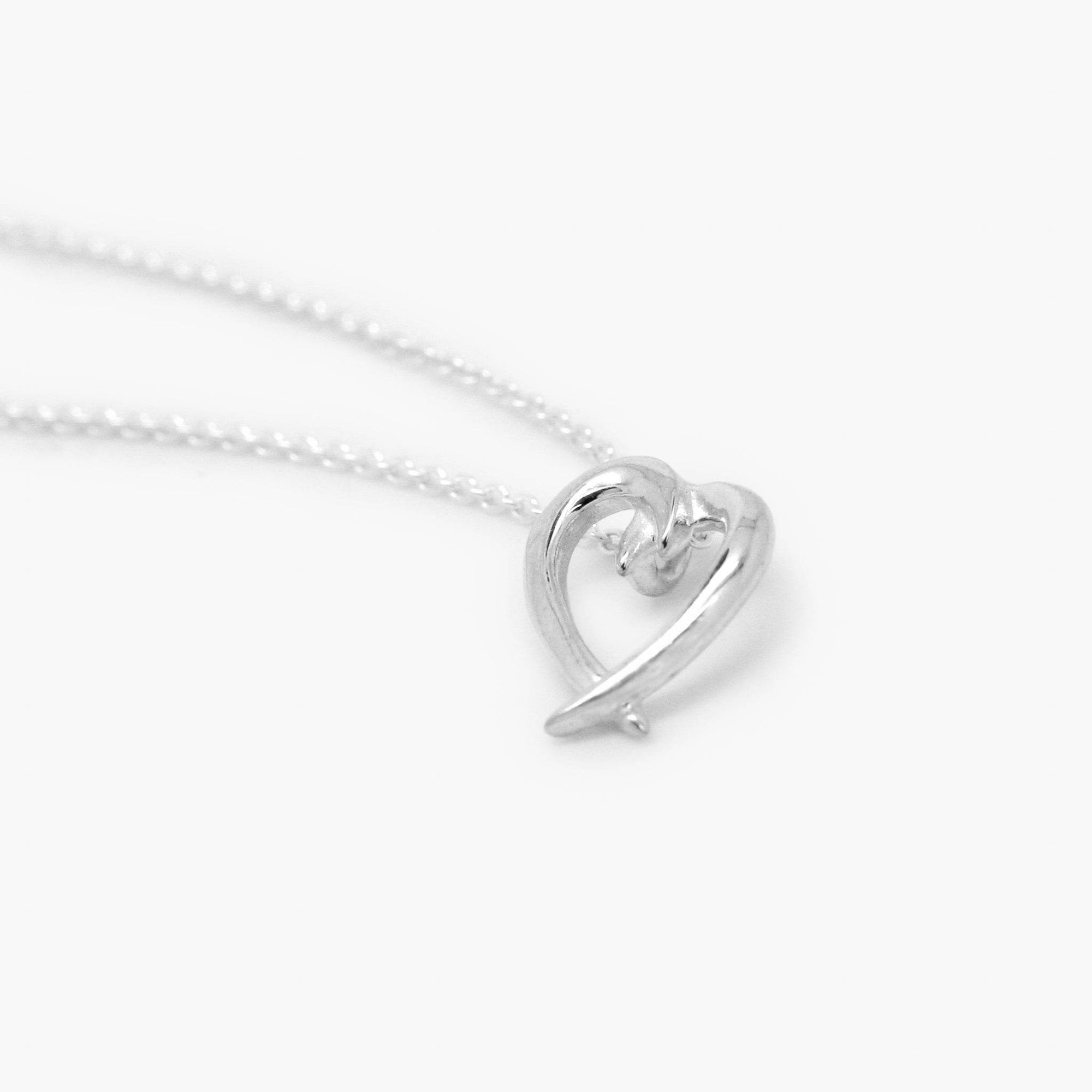 Silver Thorn Heart Pendant Necklace - Jordans Jewellers