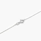 9ct White Gold Open Heart Pendant Necklace