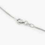 Silver Multi-Sapphire Heart Pendant Necklace